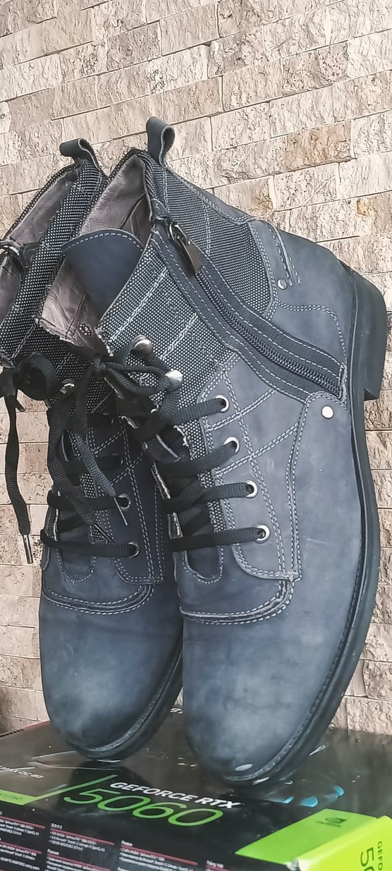 Yds dağcı botu lacivert Bağcıklı Erkek Street Style Bot - Görsel 3