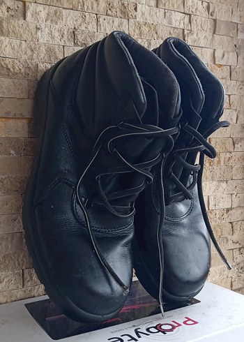 YDS iş botu Siyah Bağcıklı Erkek Deri Bot - Görsel 3