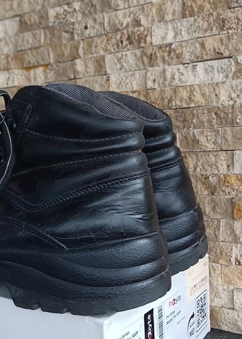 YDS iş botu Siyah Bağcıklı Erkek Deri Bot - Görsel 5