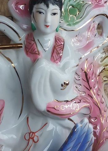 Porselen abajur Figürin ve Lamba - Görsel 3