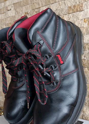 YDS İş botu Siyah Bağcıklı Erkek Kauçuk Bot - Görsel 2