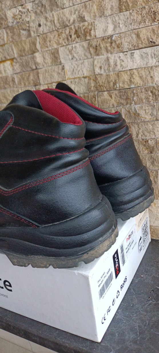 YDS İş botu Siyah Bağcıklı Erkek Kauçuk Bot - Görsel 5