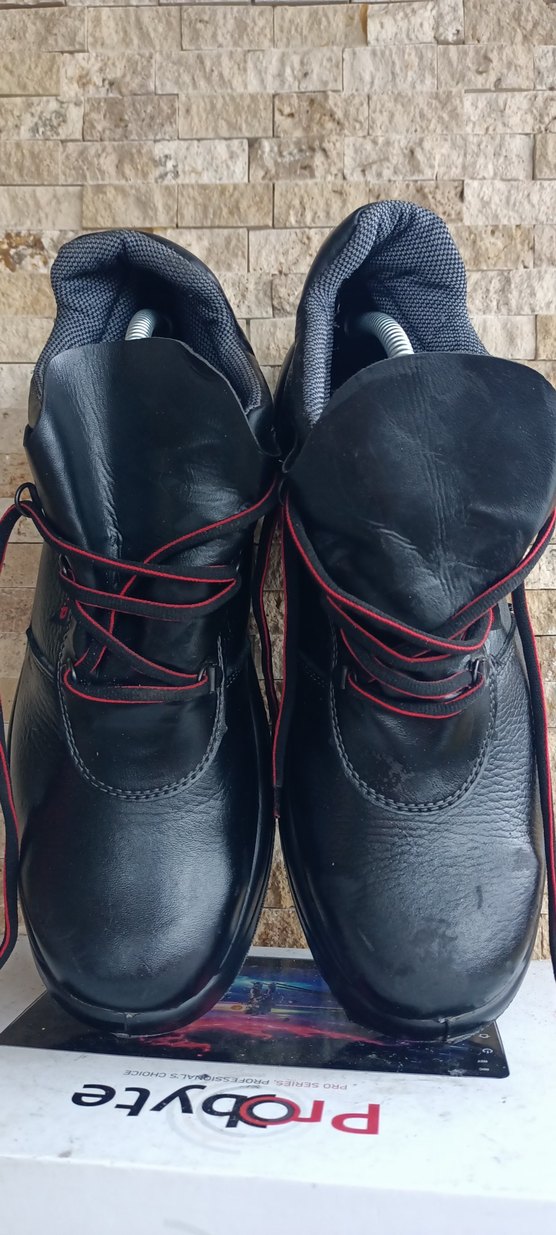 İş botu Siyah Bağcıklı Erkek Kauçuk Bot - Görsel 3