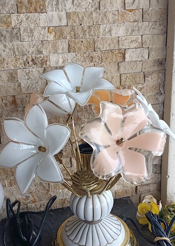 Çiçekli abajur - Görsel 5