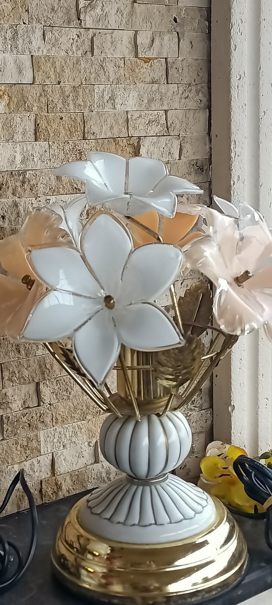 Çiçekli abajur - Görsel 2