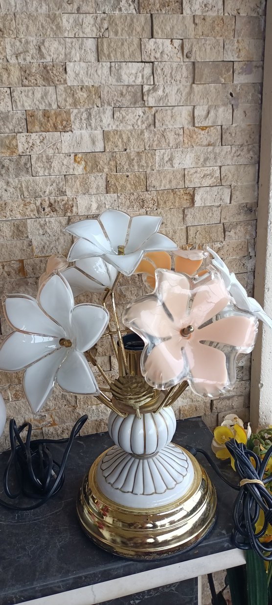 Çiçekli abajur - Görsel 5