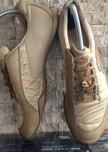 Bej Bağcıklı Kadın Spor Ayakkabı - Görsel 5