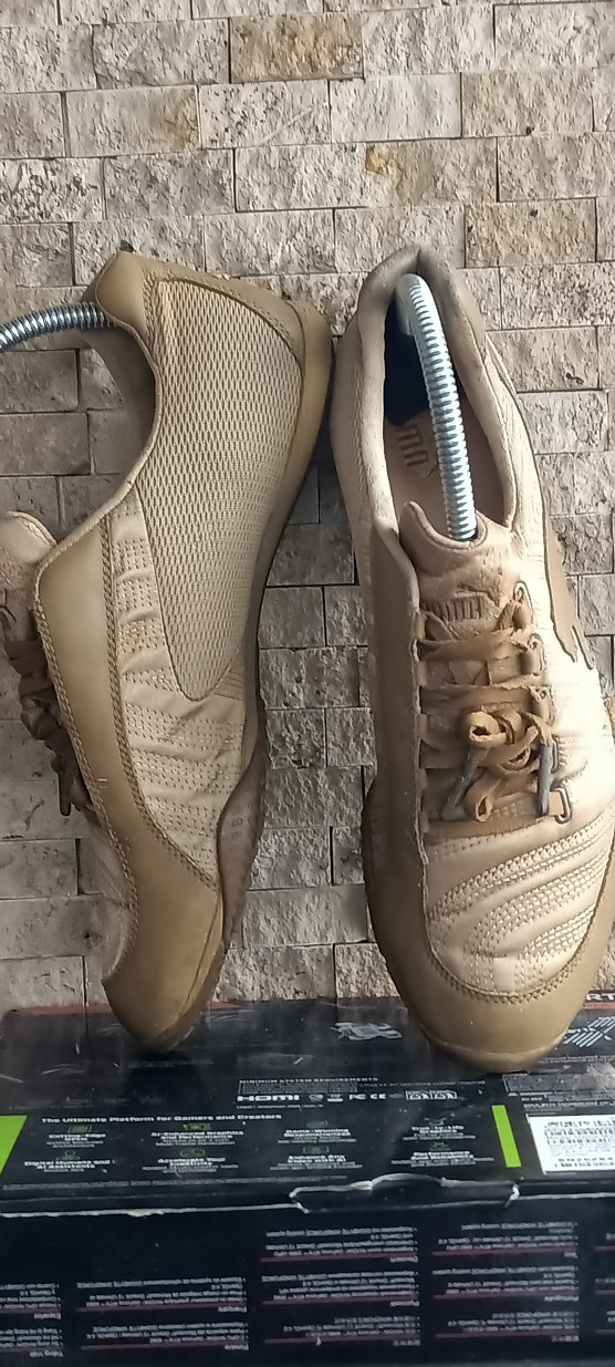 Bej Bağcıklı Kadın Spor Ayakkabı - Görsel 5