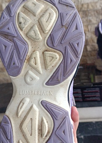 Kız Çocuk Mor Baskılı Cırt Cırtlı Spor Ayakkabı - Görsel 7