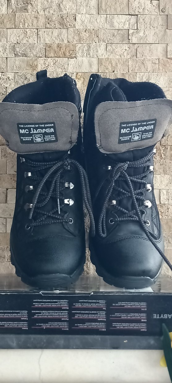 Siyah Gri Erkek Outdoor Bot MCJanPER - Görsel 2