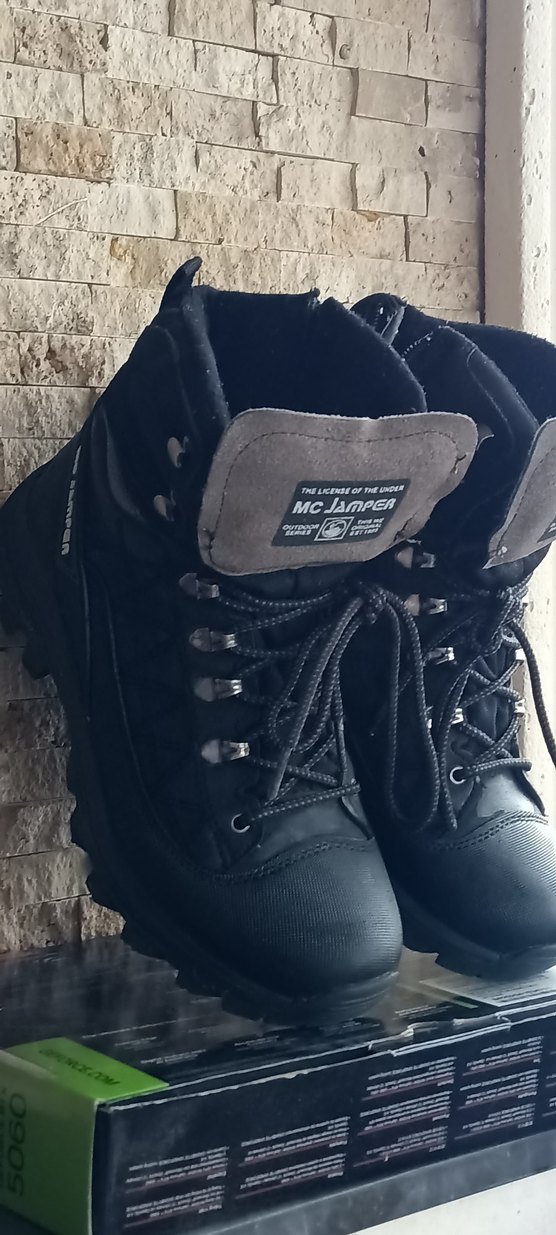 Siyah Gri Erkek Outdoor Bot MCJanPER - Görsel 3