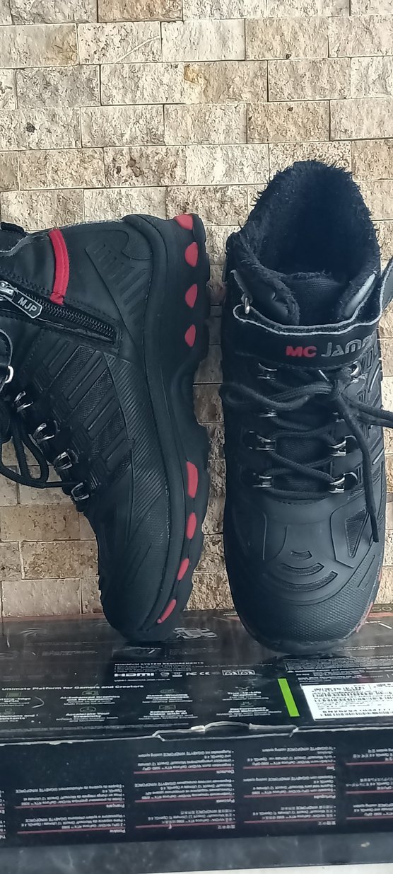 Jamper Siyah Bağcıklı Erkek Outdoor Bot - Görsel 4