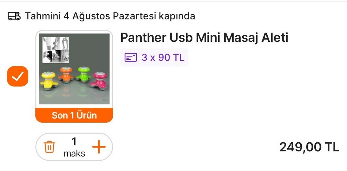 Sarı Mini Masaj Aleti - Görsel 3