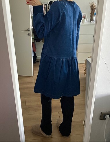 m Beden lacivert Renk Zara kot elbise