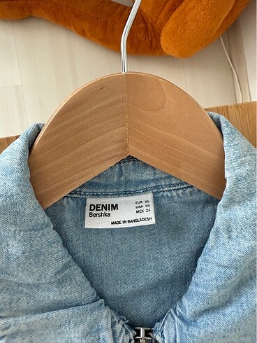 xs Beden Bershka Kısa Denim Tulum