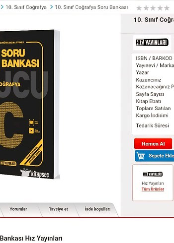 Beden Renk 10. Sınıf Soru Bankası Seti - Coğrafya, Tarih, Fizik