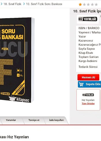 10. Sınıf Soru Bankası Seti - Coğrafya, Tarih, Fizik