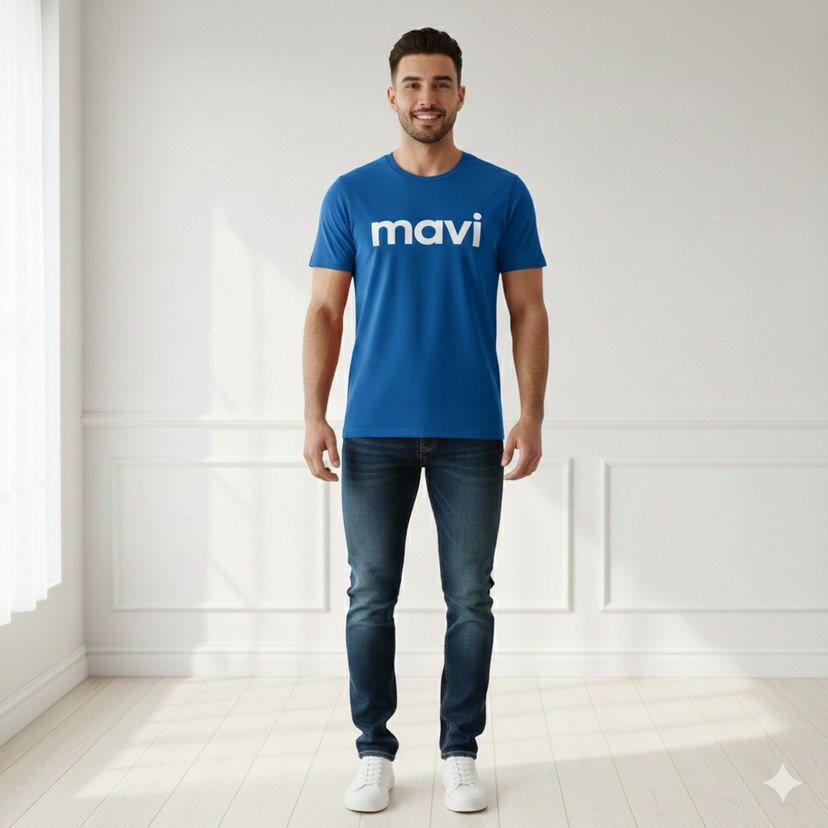 Mavi Baskılı Erkek Kısa Kollu Tişört
S M L XL XXL - Görsel 3