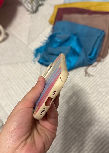 16 pro Pastel Renkli Kabartmalı Bohem Telefon Kılıfı - Görsel 4