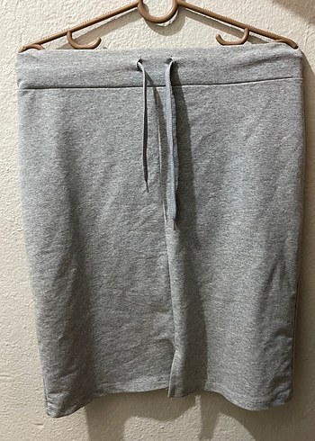 Gri Midi Hamile Eteği, Rahat Kesim - Görsel 2