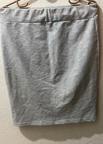 Gri Midi Hamile Eteği, Rahat Kesim - Görsel 3