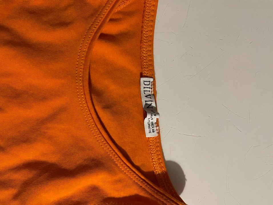 Koyu Turuncu Çocuk Atlet - Görsel 2