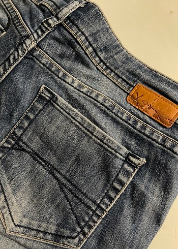 s Beden mavi Renk Kadın Mavi Midi Boy Regular Fit Kot Pantolon