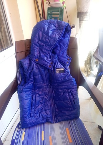5 Yaş Beden mavi Renk koton marka anorak yelek