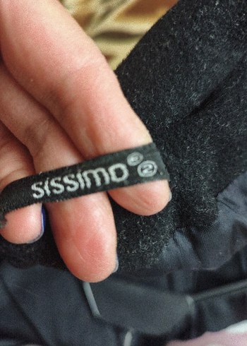 Kadın Düğmeli Siyah Yün Midi palto - Görsel 5