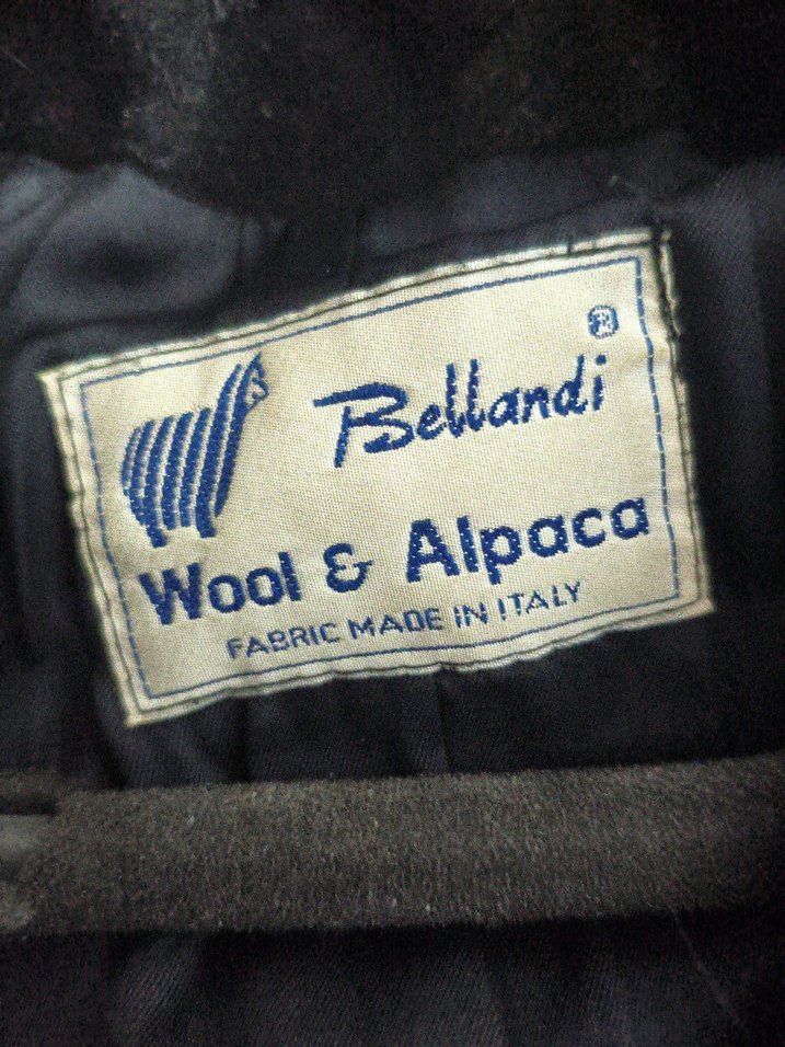 Kadın Düğmeli Siyah Yün Midi palto - Görsel 4