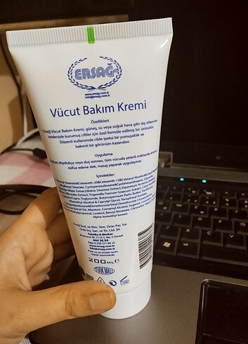  Beden Vücut Bakım Kremi ersağ 