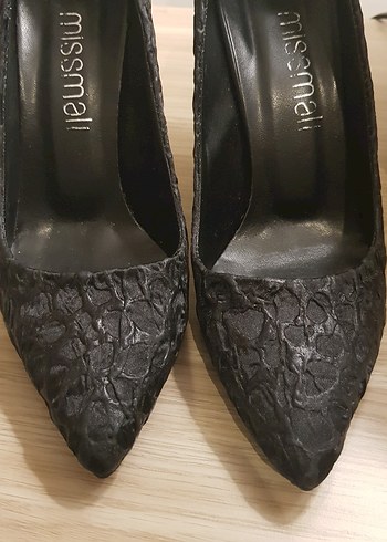 Siyah kadım abiye ayakkabı - Görsel 3