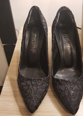 Siyah kadım abiye ayakkabı - Görsel 6