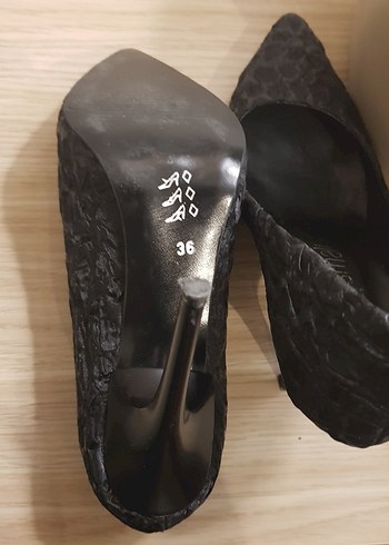 Siyah kadım abiye ayakkabı - Görsel 4