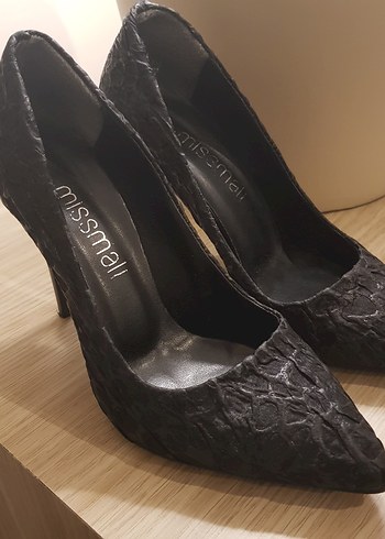 Siyah kadım abiye ayakkabı - Görsel 7