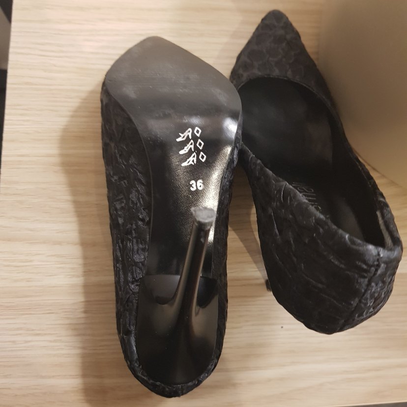 Siyah kadım abiye ayakkabı - Görsel 4