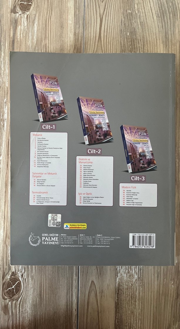 Fizik Cilt 1 - Teknoloji Güncellemeli, Serway Jewett - Görsel 2