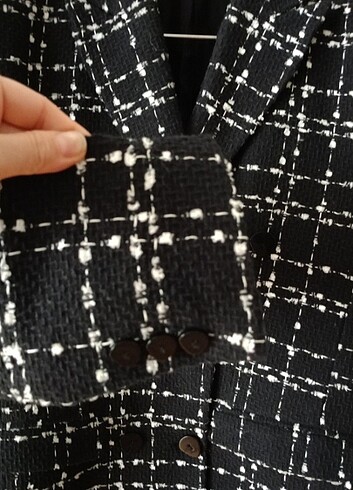 m Beden Clew Marka Tüvit Blazer ceket