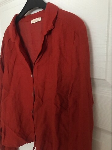 Kiremit rengi gömlek - Görsel 5