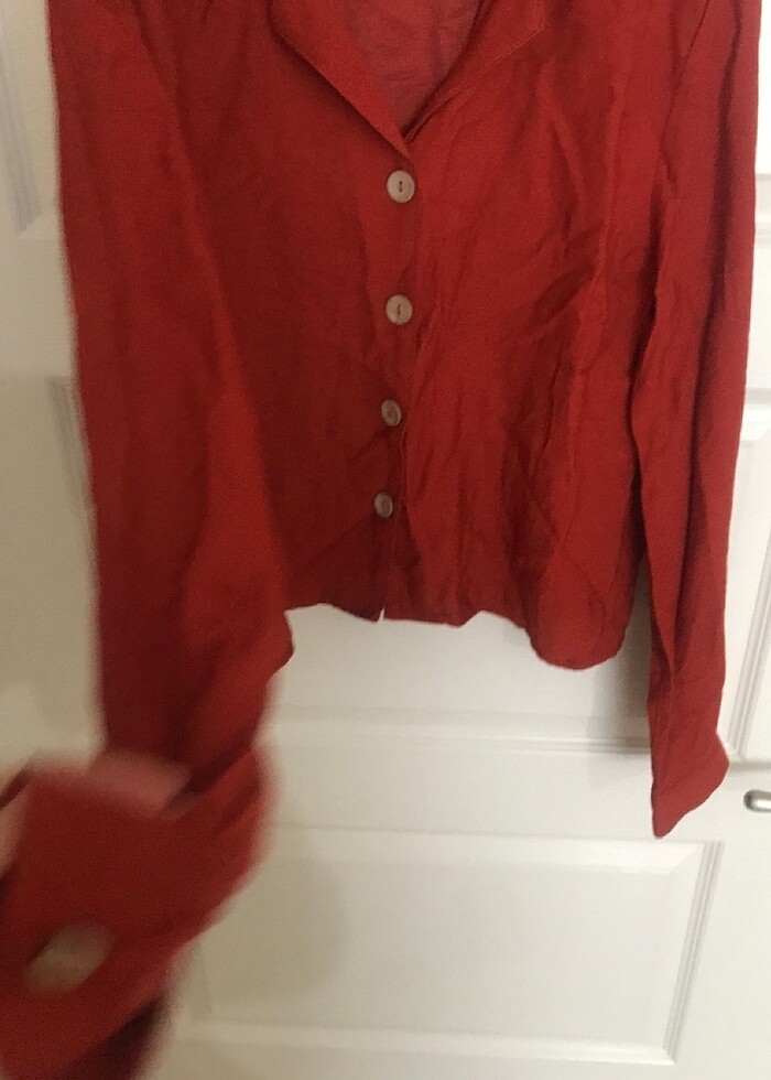 Kiremit rengi gömlek - Görsel 2