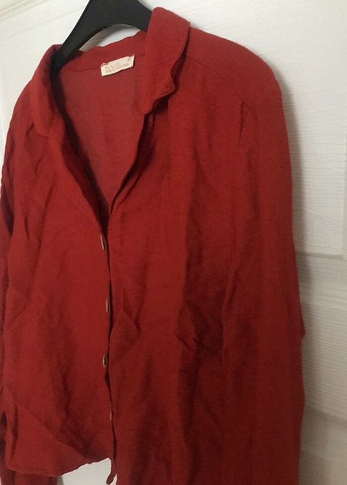 Kiremit rengi gömlek - Görsel 5