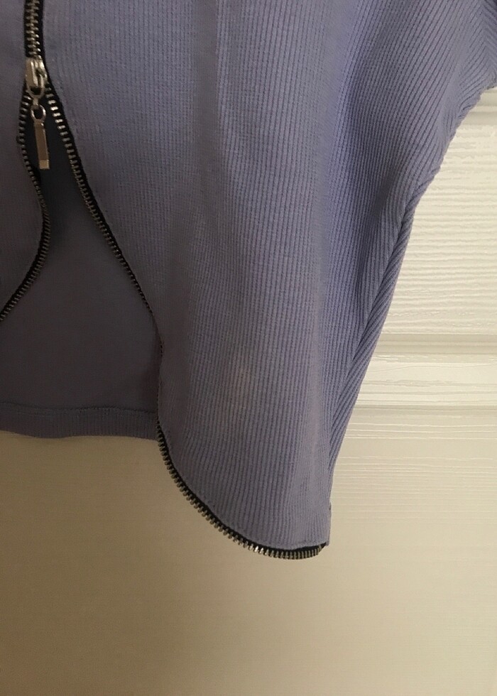 Fermuarlı bluz - Görsel 2