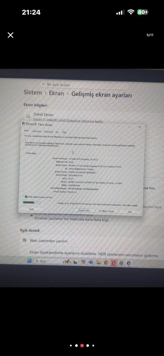 Casper diz üstü bilgisayar - Görsel 4