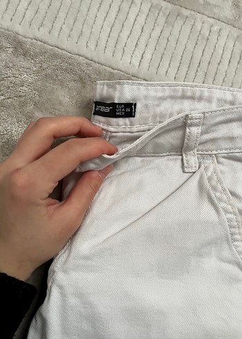 Beyaz baggy pantolon - Görsel 5