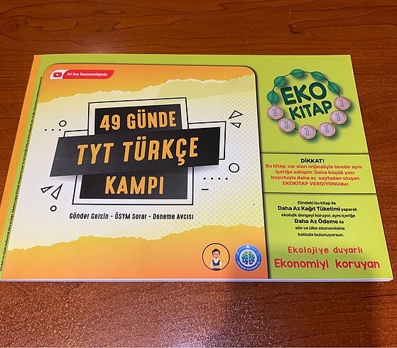  REHBER MATEMATİK YAYINLARI Yks Tyt 49 Günde Türkçe Kampı Eko