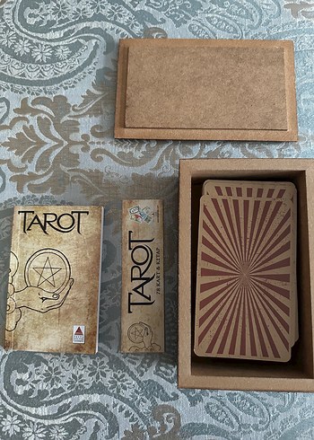 Beden 78 Kartlı Tarot Destesi Ahşap Kutulu