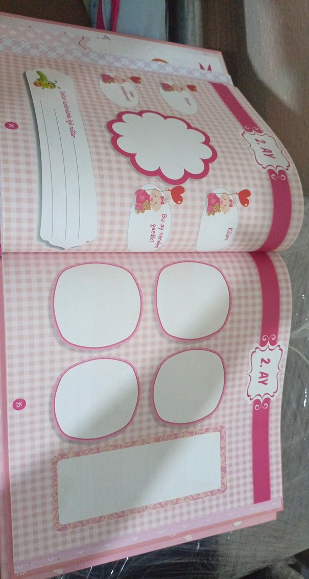 Pembe Baskılı Bebek albümü - Görsel 5