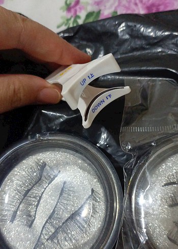 HİÇ KULLANILMADI mıknatıslı Takma Kirpik Seti  Uygulama Aparatı - Görsel 2