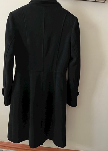 Siyah Çift Düğmeli Kaban - Görsel 3