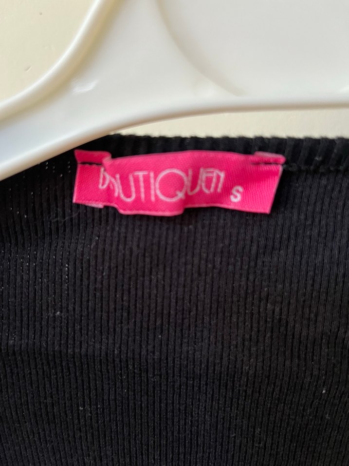 Uzun Kollu Siyah Büzgülü Mini Elbise - Görsel 2